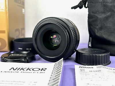 #ad Top MINT in BOX Nikon AF S DX NIKKOR 35mm f 1.8 G ASPH Lens w Hood From JAPAN $109.99