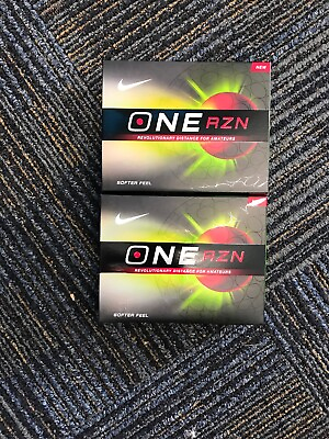 #ad Rare Nike ONE RZN GOLF BALLS TWO 2 DOZEN TOTAL New Unopened $50.00