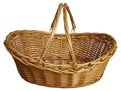 #ad Oypeip Wicker Basket Gift Baskets Empty Oval Willow Woven Picnic Basket Easte... $45.87