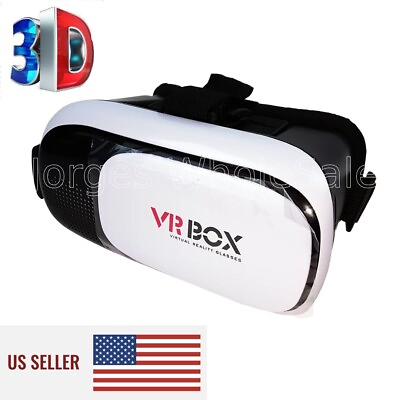 #ad VR Box Virtual Reality 3D Glasses for Smartphone Headset NEW $12.99