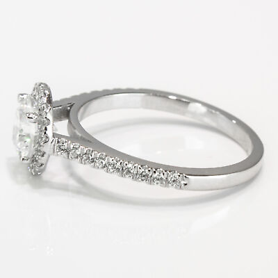 #ad D SI1 Round Cut Diamond Engagement Ring 1.60 CT 950 Platinum Dazzling $2245.95