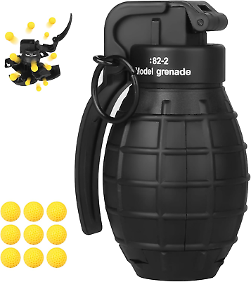 #ad Toy Hand Grenade for CS Battle GameWith 9 Foam Ammo Model Tactical Cs Grenade F $26.65