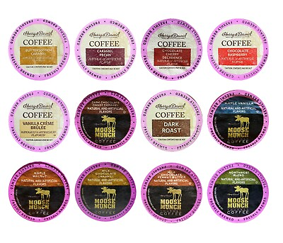 Harry amp; David Moose Munch Single Serve Coffee Sampler 12 Flavors 3 cups each $28.50
