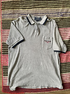 #ad Polo Sport Ralph Lauren Men#x27;s Size Large Polo Shirt Striped Vintage $18.00