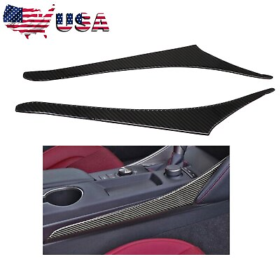 #ad For Lexus IS 2013 2022 300 350 Real Carbon Fiber Gear Shift Both Side Strip Trim $54.99