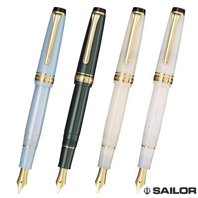 #ad Sailor SHIKIORI Fountain Pen 11 1224 MF Four Seasons Snow Moon Sky Leaves FedEx $107.00