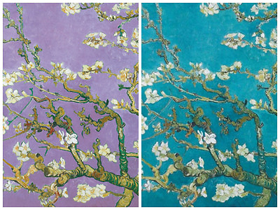 #ad Almond Blossoms Lavender 1890 2 Individual Posters Gogh Aries Saint Remy $29.99
