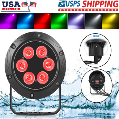 #ad Party Lighting DMX RGBW LED 4in1 WaterProof outdoor Concert Stage Lighting US $58.99
