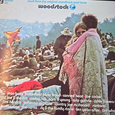 #ad Woodstock Original Soundtrack SD 3 500 Cotillion Vinyl 3 LP 1970 Record $27.00