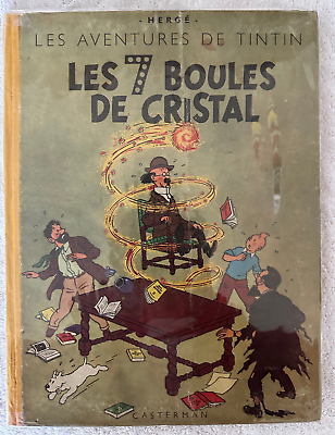 #ad Hergé Tintin Les Sept Boules de Cristal EO Belgium 1948 DJ $834.95