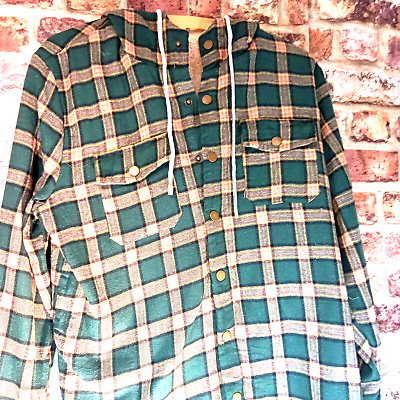 #ad Womens Something Borrowed GREEN LUMBERJACK Jacket Size SMALL WOMENS CHECK GBP 12.22