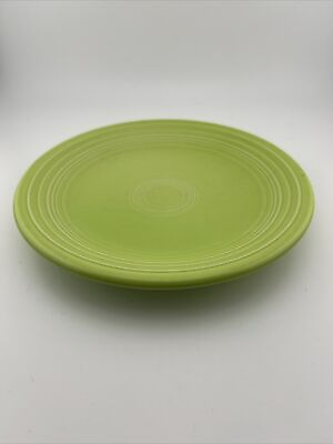 #ad Fiesta Salad Plate Shamrock 7quot; Plate Lead Free Homer Laughlin Lime Green $9.98