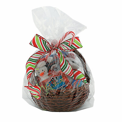 Large Clear Cellophane Gift Basket Bags Party Supplies 50 Pieces $19.45