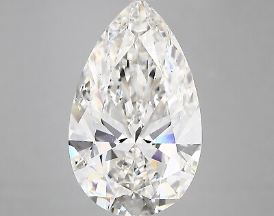 #ad Lab Created Diamond 7.05 Ct Pear F VS2 Quality Excellent Cut IGI Certified $3648.95