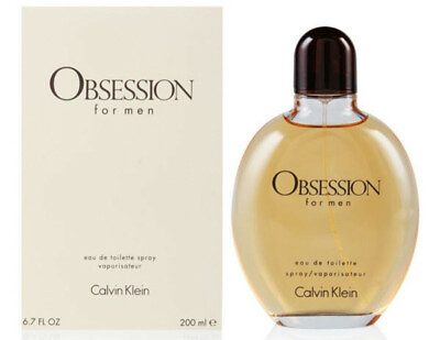 OBSESSION by Calvin Klein 6.7 oz 6.8 edt men 200 ml Cologne New in Box $31.80