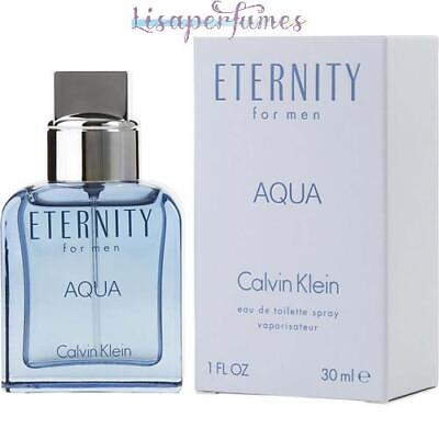 #ad #ad Eternity Aqua by Calvin Klein for Men 1oz Eau De Toilette Spray NIB $19.95