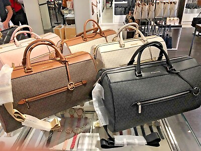 Michael Kors Men Ladies Family XL Duffle Luggage Bag Plane Train Vacation Travel $268.50