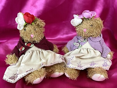 #ad Collectible Russ Chloe Teddy Bears Soft Toys Plush Retired 24125y Lot 2 $32.95
