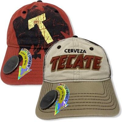 #ad Tecate Cerveza Beer Men#x27;s Official Licensed Hat Cap With Built In Bottle Opener $16.50