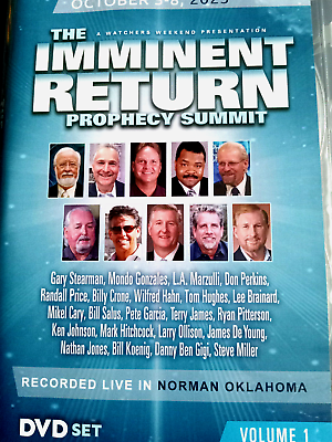 #ad Prophecy Watchers 2023 The Imminent Return Prophecy Summit 2 Volume DVD Set $79.95