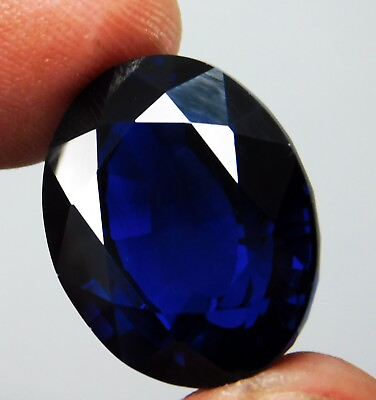#ad #ad Natural 38.00 Ct Certified Ceylon Blue Sapphire Oval Cut Loose Gemstone $127.91