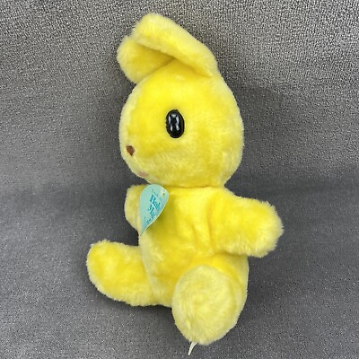 #ad VTG Animal Fair Baby Bunny Rabbit Plush Jingles Baby Shower Nursery Easter RARE $62.99