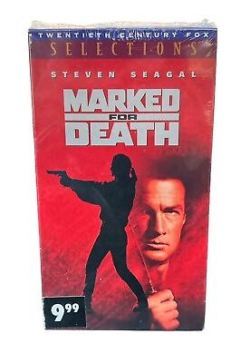 #ad Marked for Death VHS 1991 New Factory sealed 1st print cover $8.00