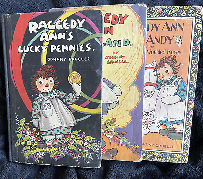 #ad Vintage 1932 Rare First Edition Raggedy Ann#x27;s Lucky Pennies Johnny Gruelle LOT $60.00