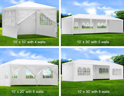 #ad 10x10 20 30#x27; Party Tent Wedding Patio Gazebo Outdoor Canopy w Removable Walls $84.99