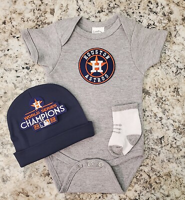 Astros infant baby clothes Astros baby gift Houston baseball baby gift $24.75