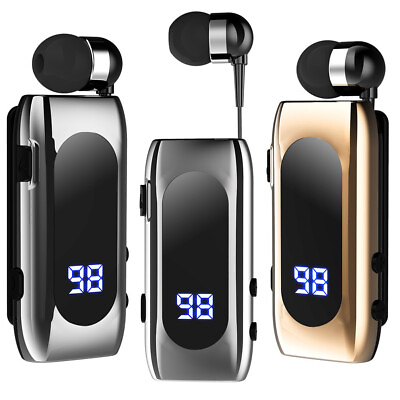 #ad Bluetooth 5.2 Earphone with Clip on Call Business Sport Headset for Android iOS $15.97