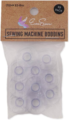 #ad Ever Sewn Sewing Machine Bobbins 10 Pack Clear 10 Piece $8.86