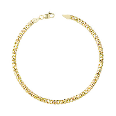 #ad 10K Yellow Gold 4mm Real Miami Cuban Link Chain Mens Bracelet Lobster Clasp 9quot; $183.98