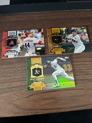 #ad 2013 Topps Chasing History Gold Foil lot 1 non gold foil $6.00
