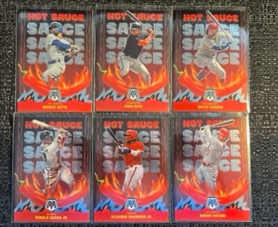#ad 2022 Panini Mosaic Baseball Hot Sauce Insert Complete Your Set You Pick MLB Card $1.49