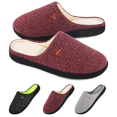 #ad Womens Comfy Lightweight Memory Foam Slippers Slip on House Shoes Indoor Outdoor $17.99