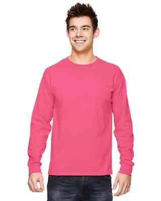 #ad Pack Of 5 Fruit of the Loom 4930 Mens Long Sleeve HD Soft Cotton Stylish T Shirt $64.25