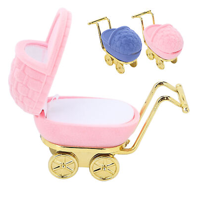 #ad Baby Carriage Jewelry Box Personalized Jewelry Gift Organizer Earrings Necklace $7.23