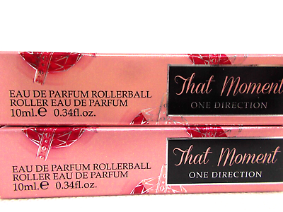 #ad That Moment One Direction 0.34oz 10ml EDP Rollerball NIB Women#x27;s Perfume 2 pk $14.49