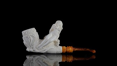 #ad Large Naked Lady Meerschaum Pipe handmade smoking tobacco w case MD 194 $275.64