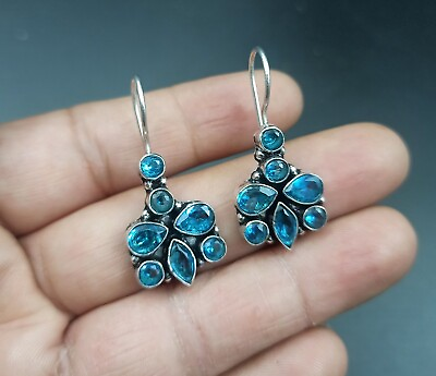 #ad Fashion dangle earrings for women Handmade Monalisa Stone Earrings Gifts For Her $4.70