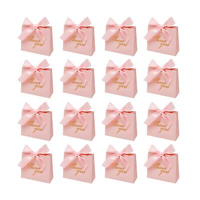 #ad #ad 48 Pcs Thank You Gift Bags Boxes Party Favor Small Bags Treat Boxes with Ribbon $17.98