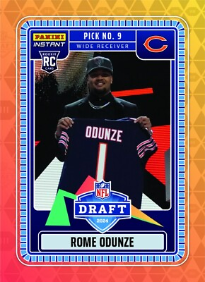 #ad 2024 Panini Instant NFL Rome Odunze Draft Night SP Rookie Card **Pre Sell** $7.48