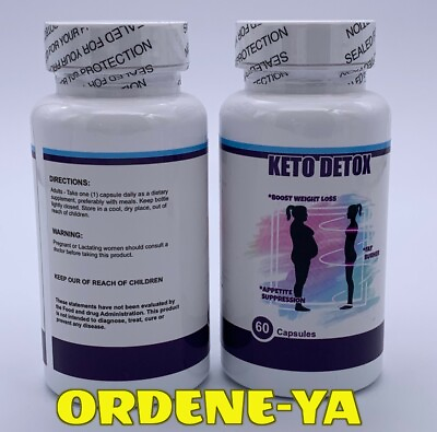 #ad Keto Detox Diet 60 CAPS Weight Loss Fat Fast Burner Appetite $14.50