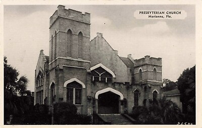 #ad Presbyterian Church Marianna Florida FL c1940s Postcard $39.95