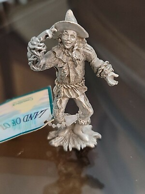 #ad Bejeweled Pewter Comstock Wizard Of Oz Mini Figurine Scarecrow #2 $19.98