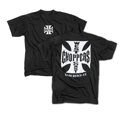 #ad West Coast Chopper 2 Sides Graphic Black T shirt $21.99