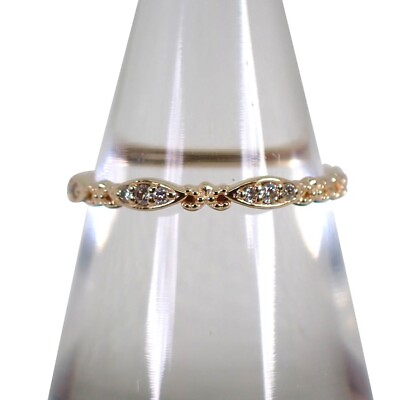 #ad Used agete K10 diamond ring US size5 g148 42 $268.00
