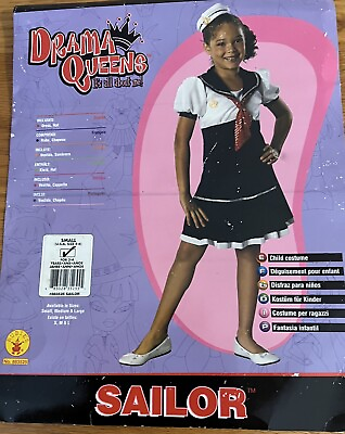 #ad Girls Sailor Costume By Rubies Size Small $10.00