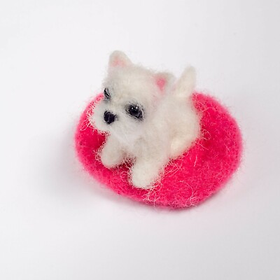 #ad West Highland Terrier Westie lover gift Dollhouse miniature dog 1:12 $55.00